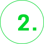 Ilustração do número 2 verde com bordas arredondadas em formato de lista.