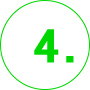 Ilustração do número 4 verde com bordas arredondadas em formato de lista.