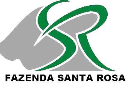 A imagem apresenta o logotipo da renomada Empresa Fazenda Santa Rosa referência no setor Agropecuário.